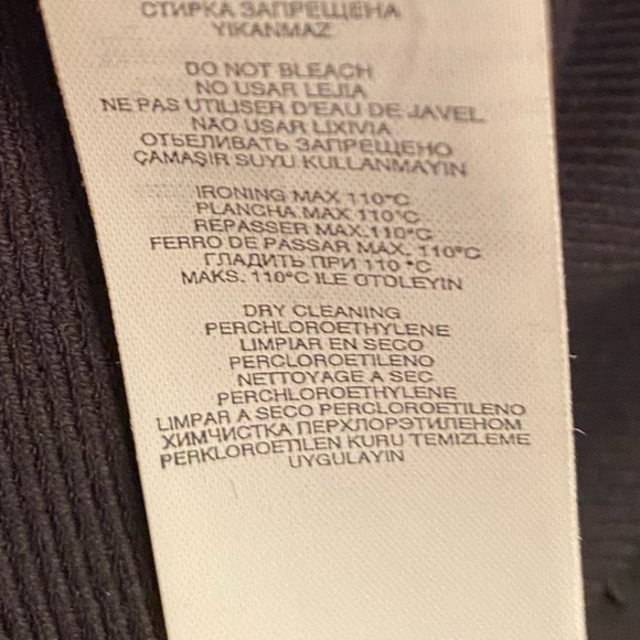 NWOT Mango Suit Size 8 Black Pencil Skirt with Satin Panels Office - Picture 10 of 11